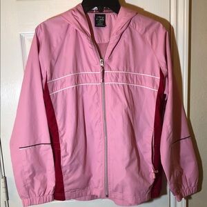 Stylish BCG two-toned Pink girls windbreaker for fall and spring days Size XL